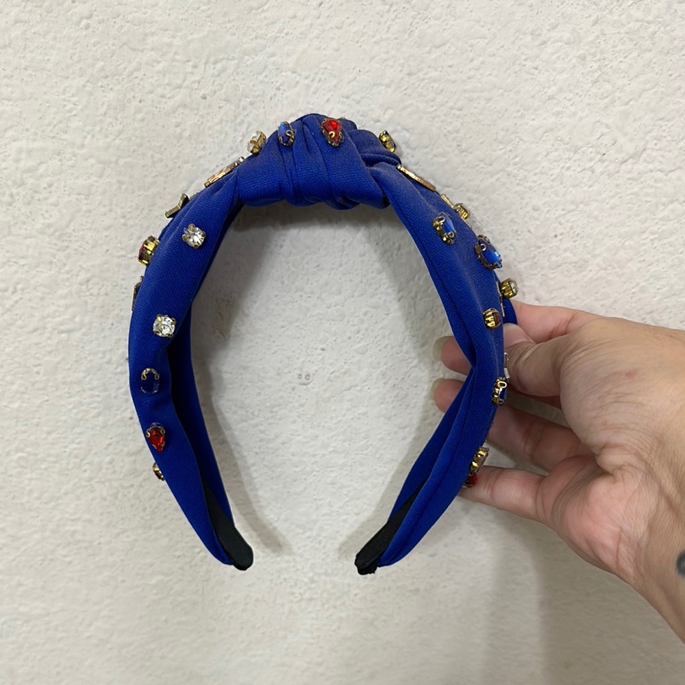 Embellished Blue Headband